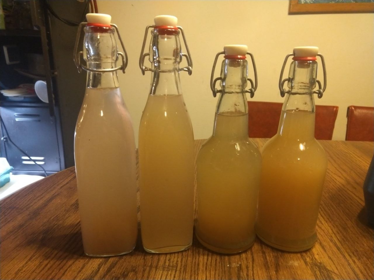 Ginger beer in flip top bottles. Ginger beer in flip top bottles.
