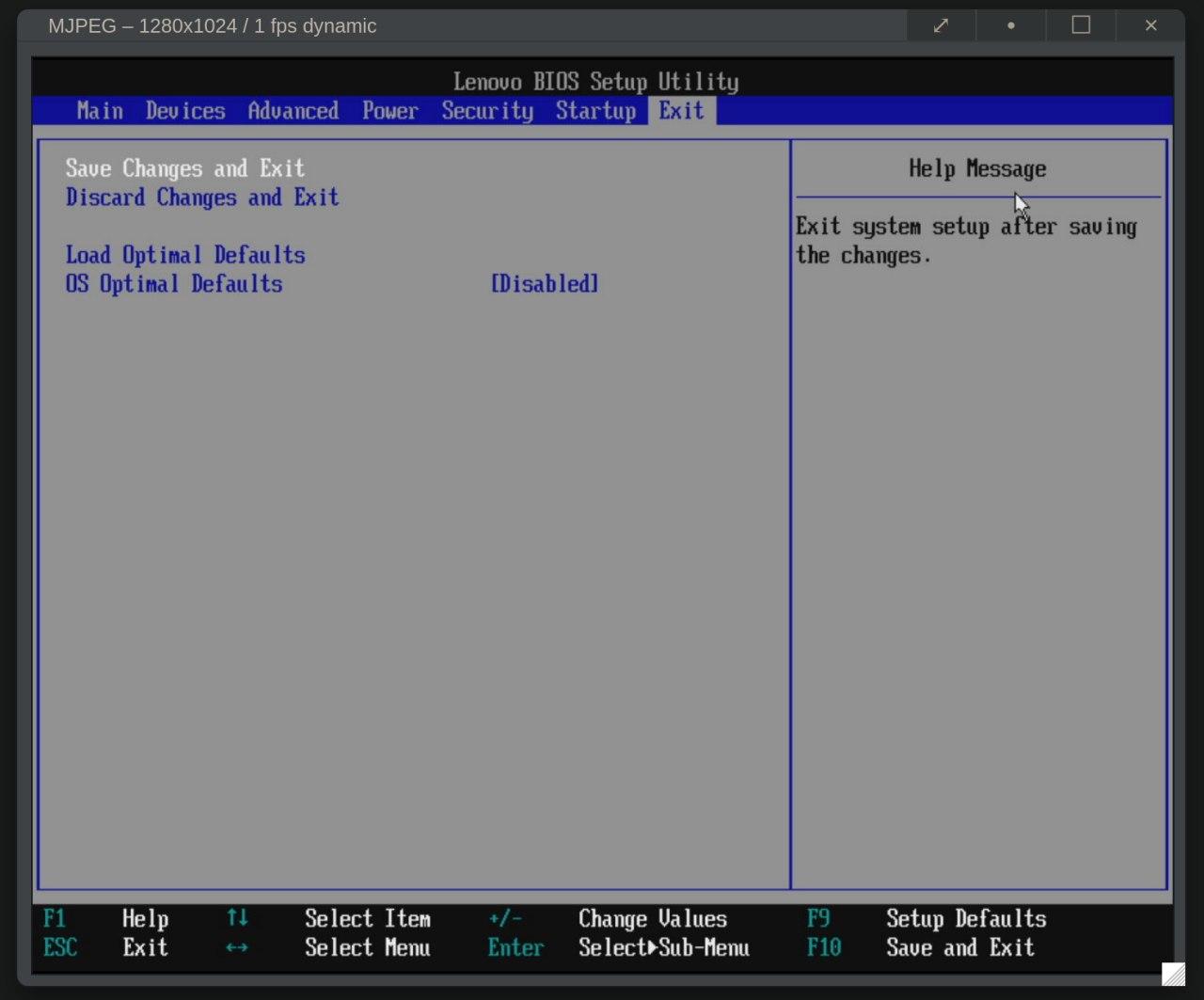 PiKVM displaying the BIOS on one of my servers.